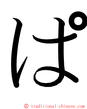 ぱ ming font