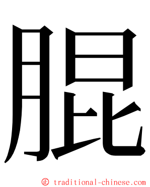 䐊 ming font