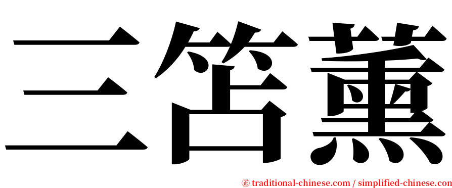 三笘薰 serif font