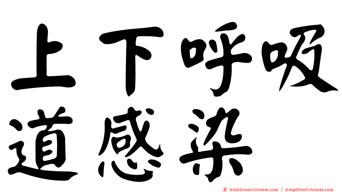 上下呼吸道感染