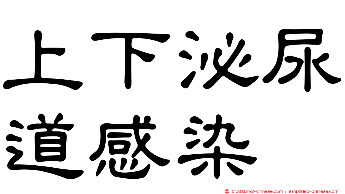 上下泌尿道感染