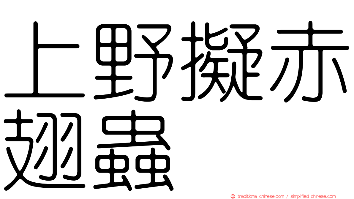 上野擬赤翅蟲