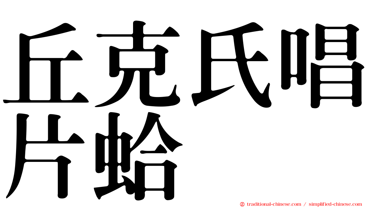 丘克氏唱片蛤
