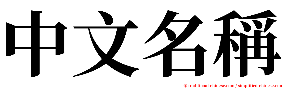 中文名稱 serif font