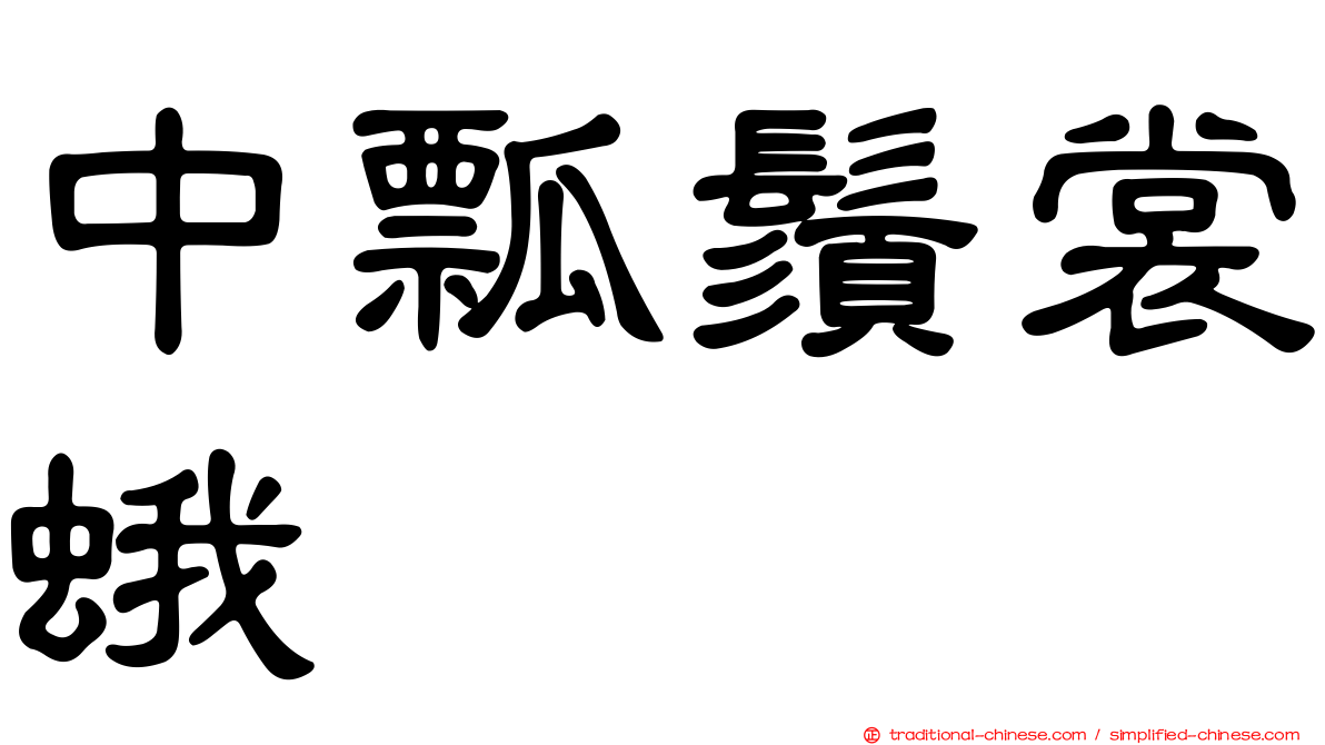中瓢鬚裳蛾
