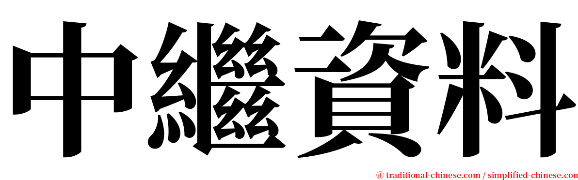 中繼資料 serif font