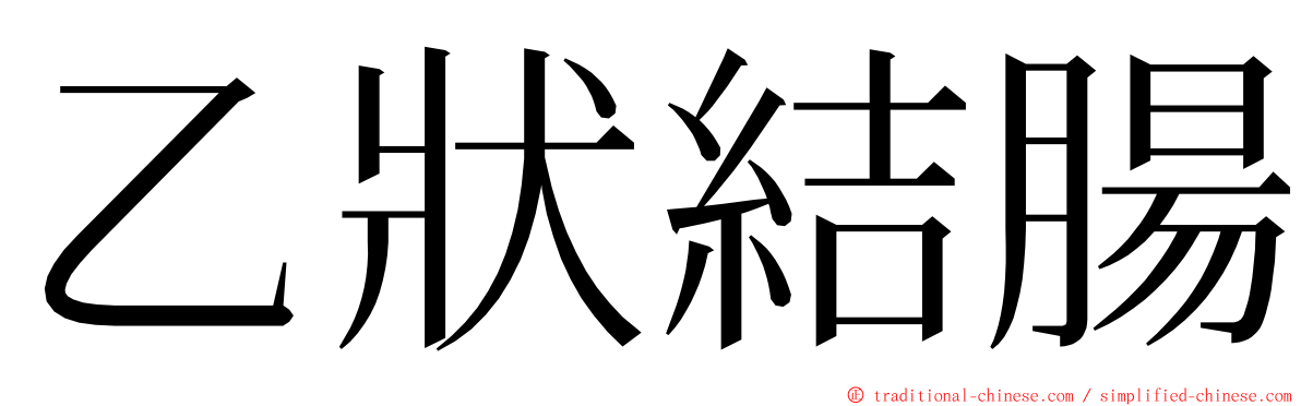 乙狀結腸 ming font