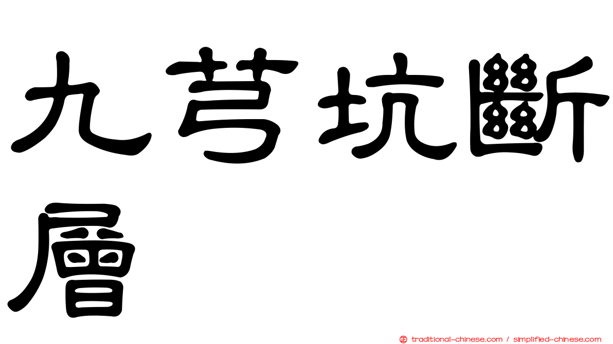 九芎坑斷層