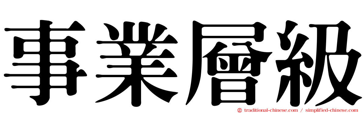 事業層級