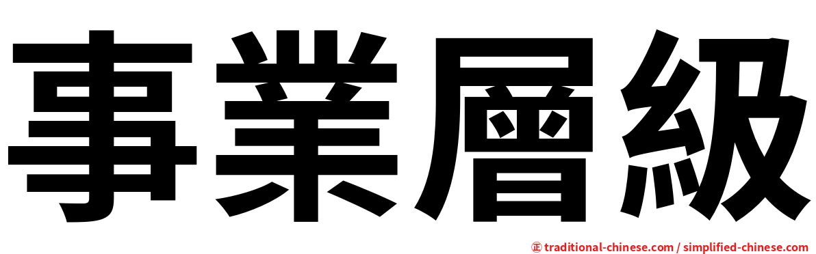 事業層級