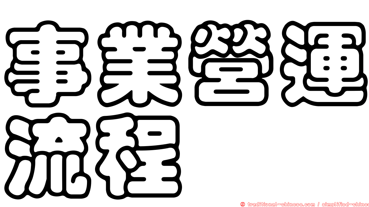 事業營運流程