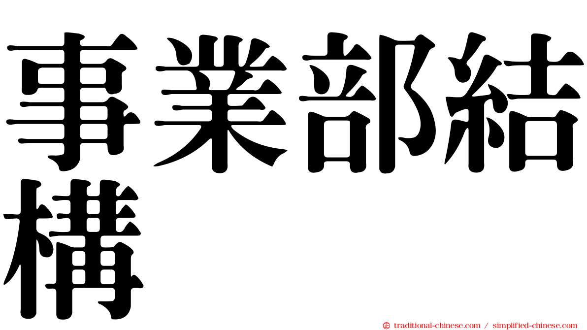 事業部結構