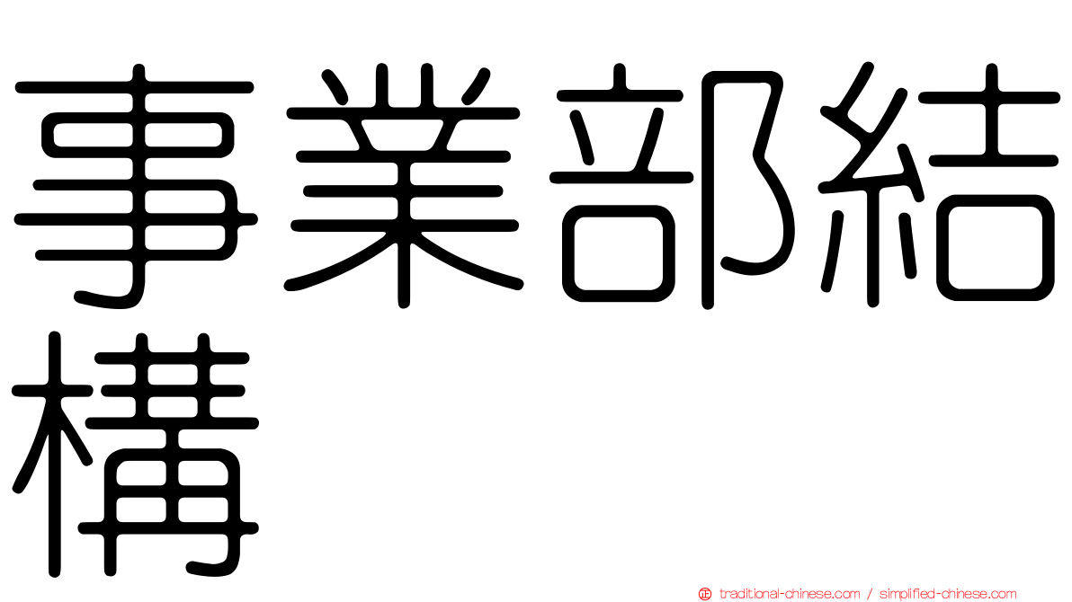 事業部結構