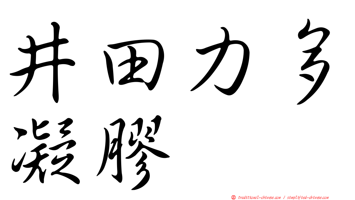 井田力多凝膠