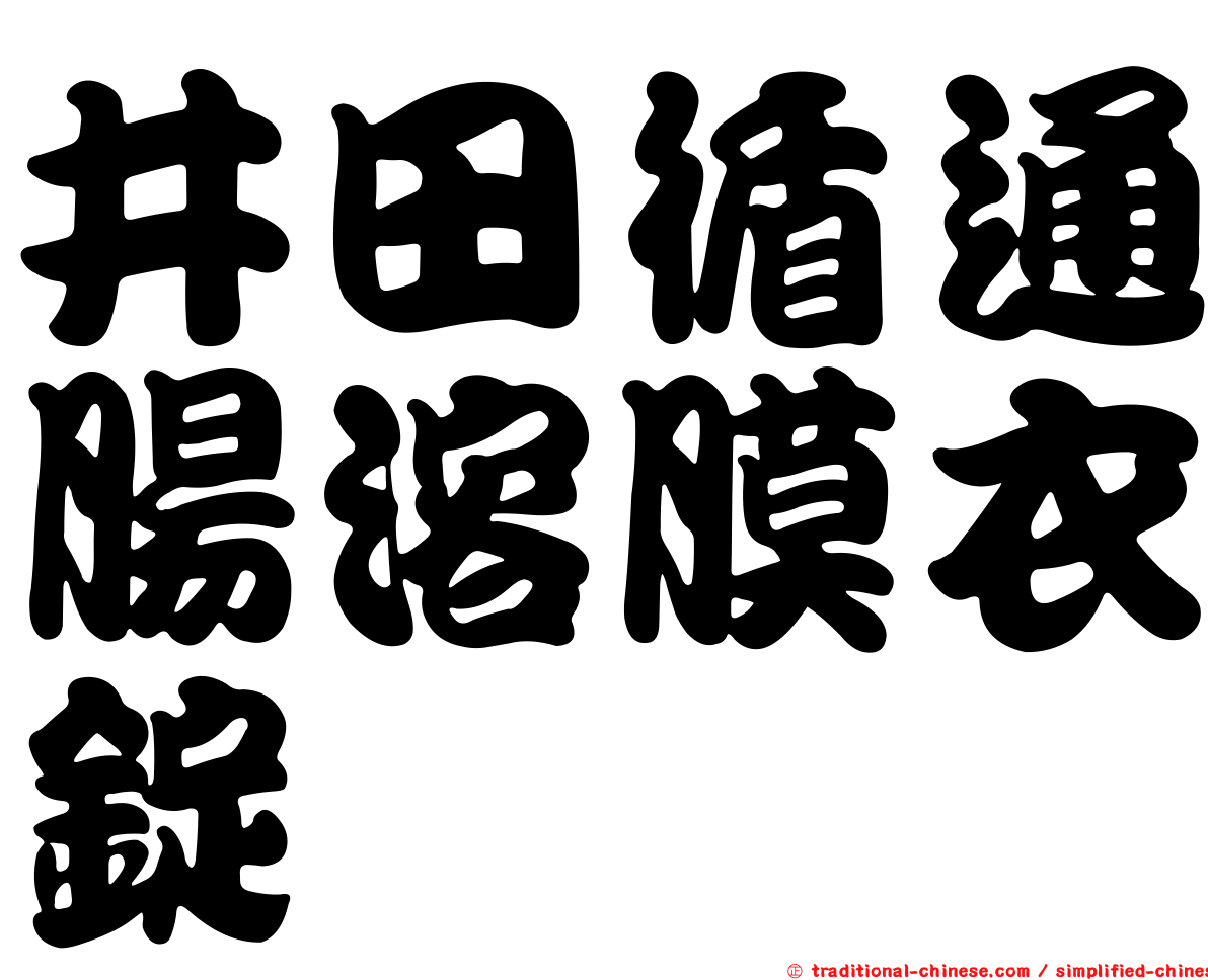 井田循通腸溶膜衣錠