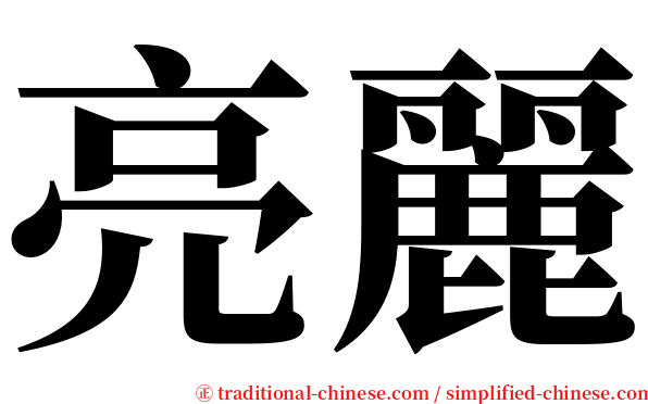 亮麗 serif font