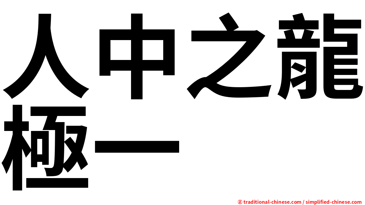 人中之龍極一