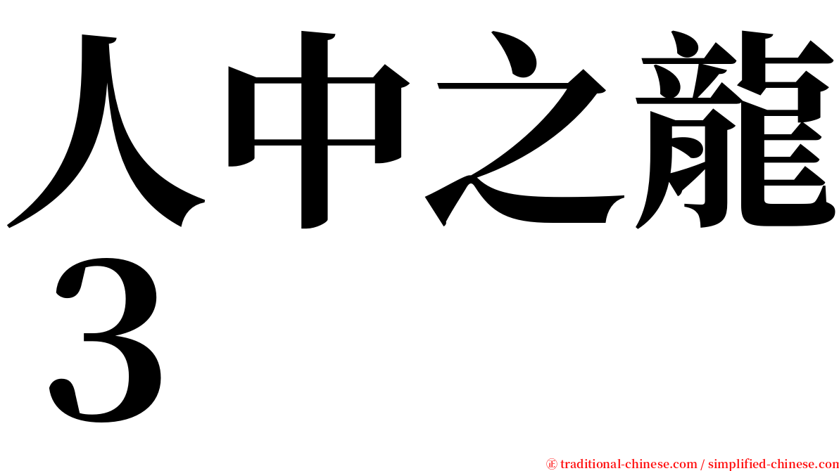 人中之龍３ serif font