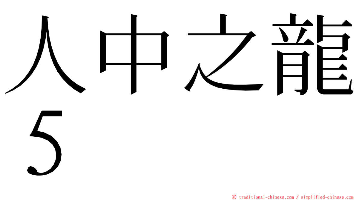 人中之龍５ ming font