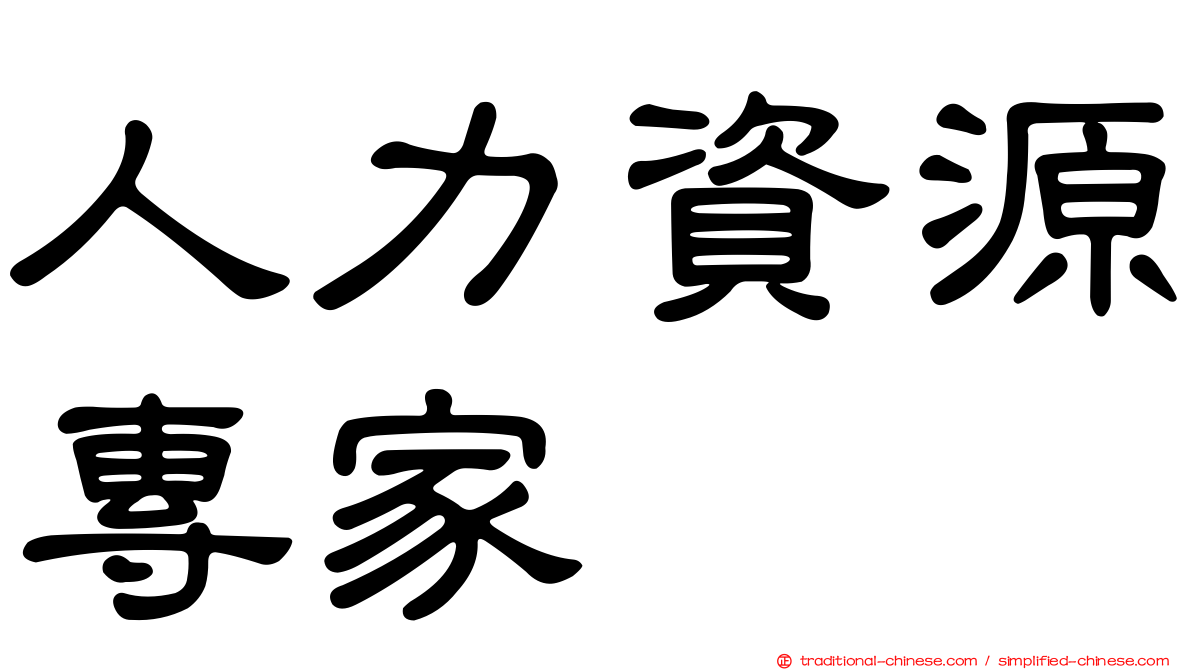 人力資源專家