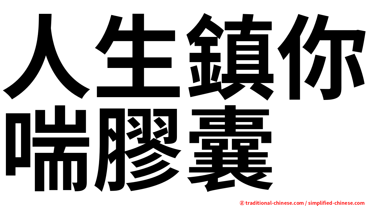 人生鎮你喘膠囊