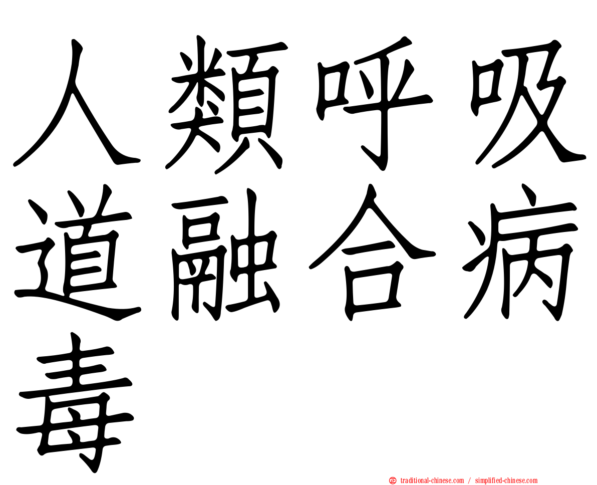 人類呼吸道融合病毒