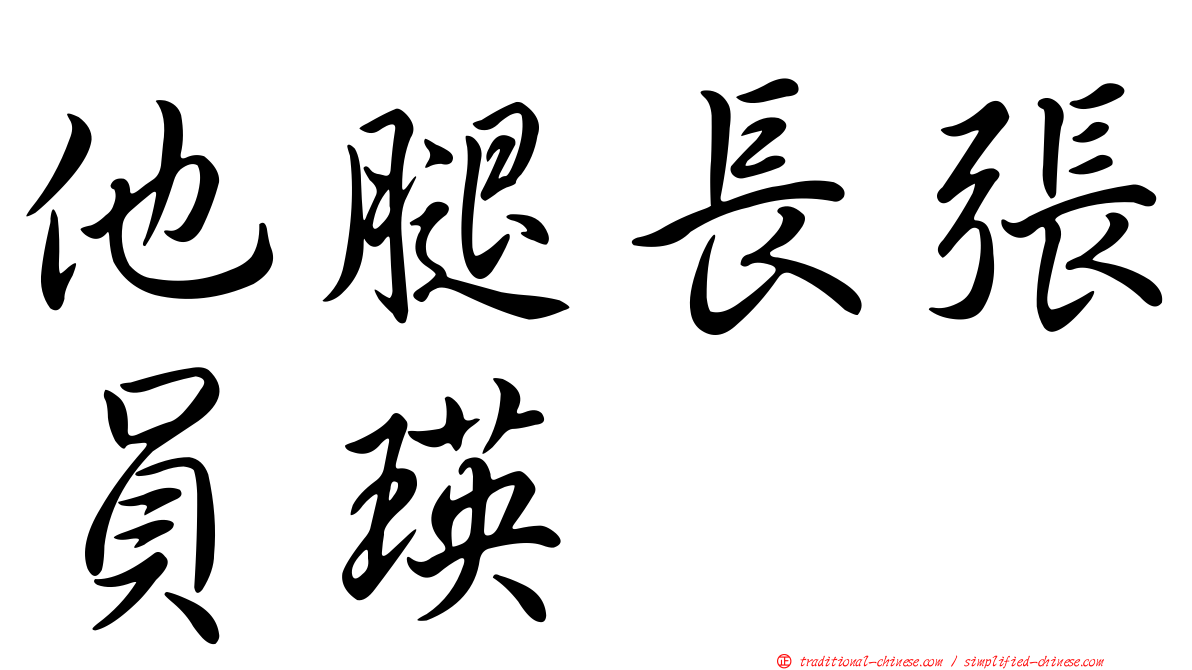 他腿長張員瑛