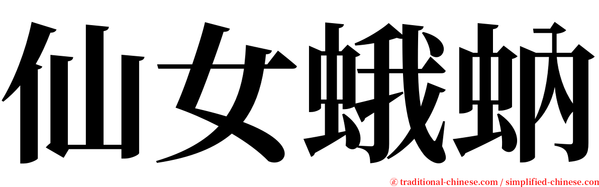 仙女蛾蚋 serif font