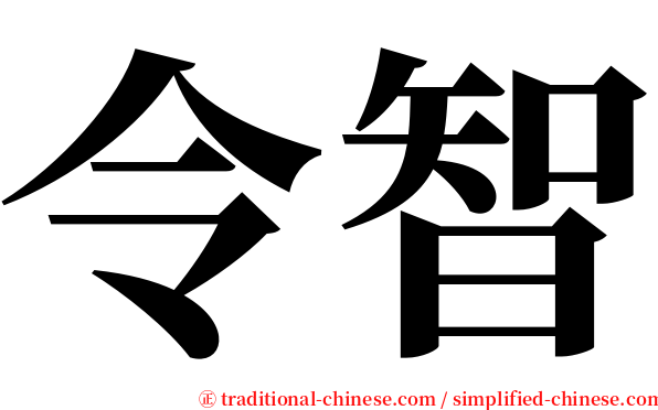 令智 serif font