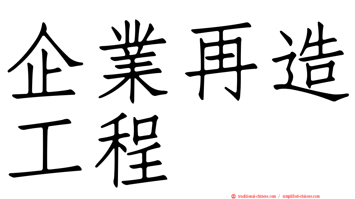 企業再造工程