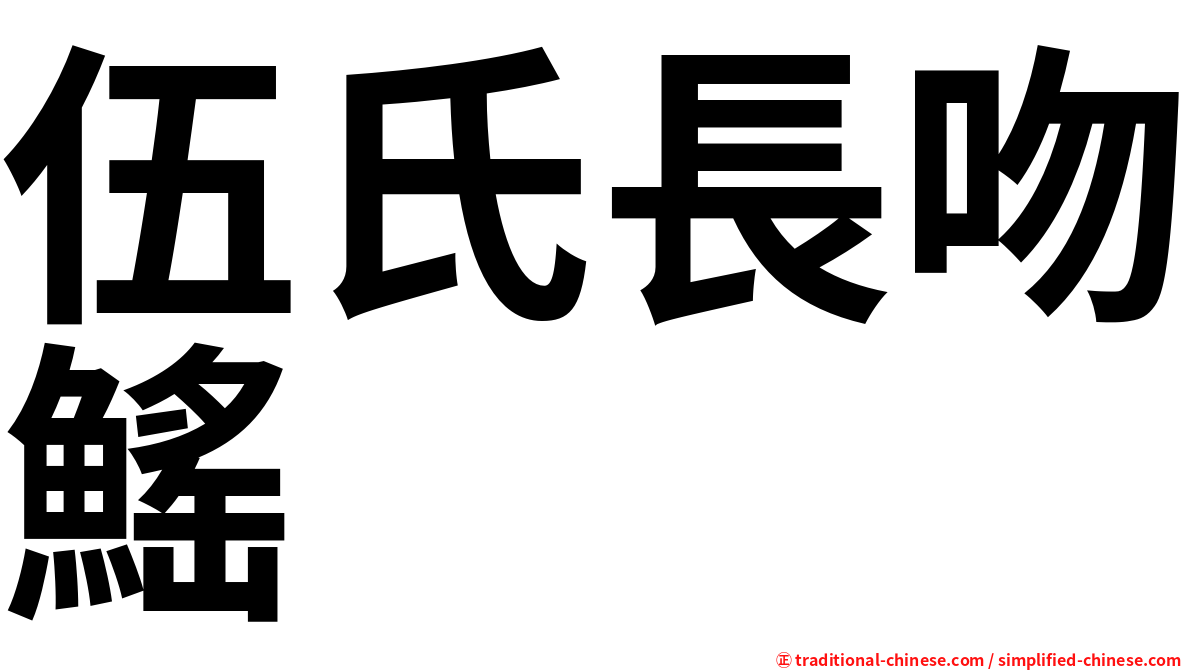 伍氏長吻鰩