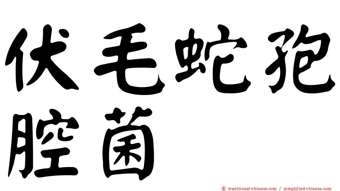 伏毛蛇孢腔菌