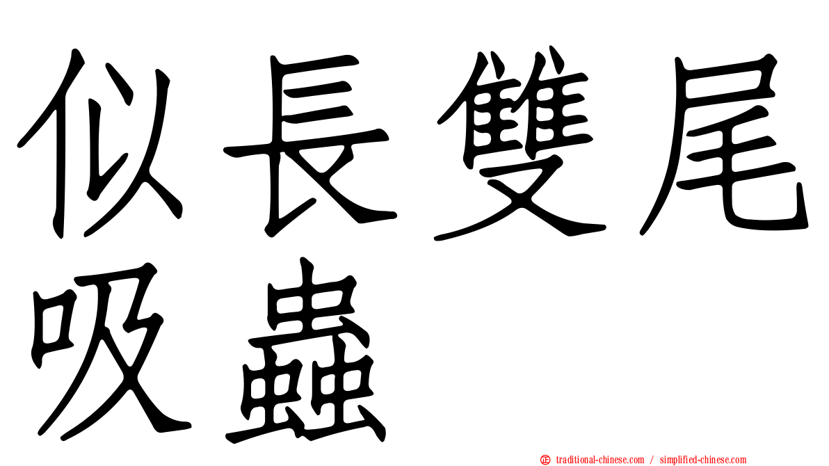 似長雙尾吸蟲