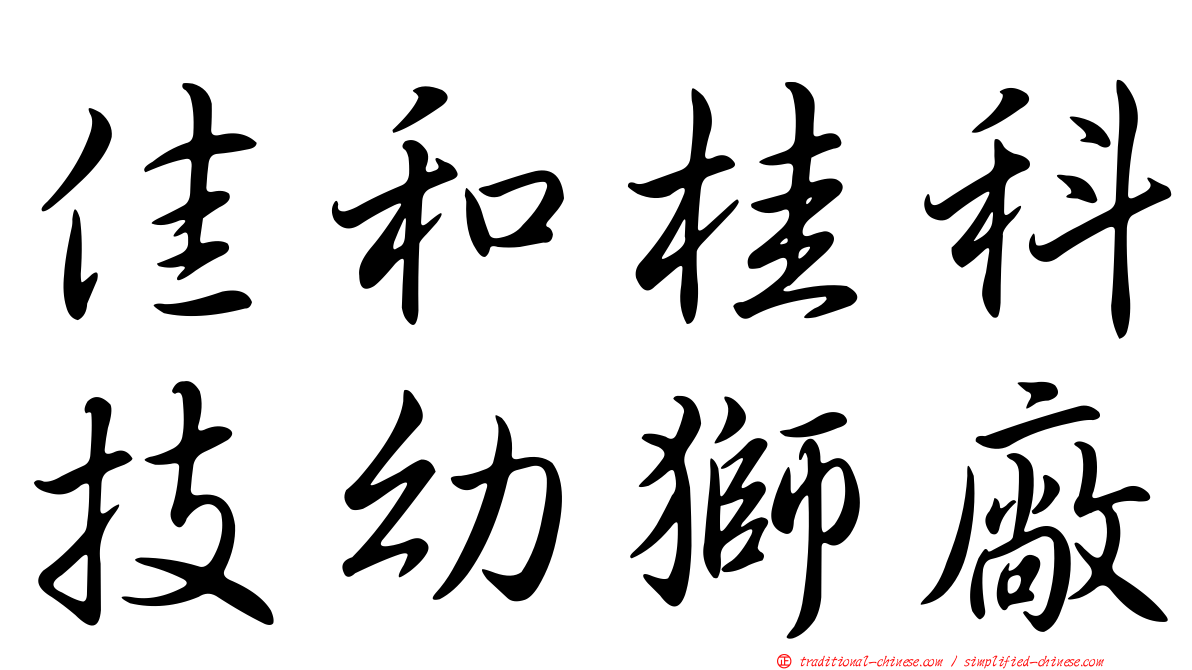 佳和桂科技幼獅廠