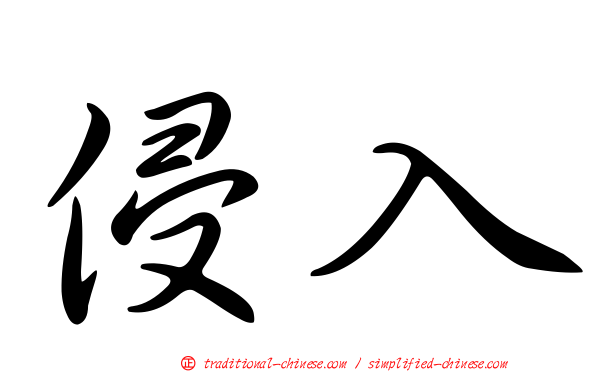 侵入