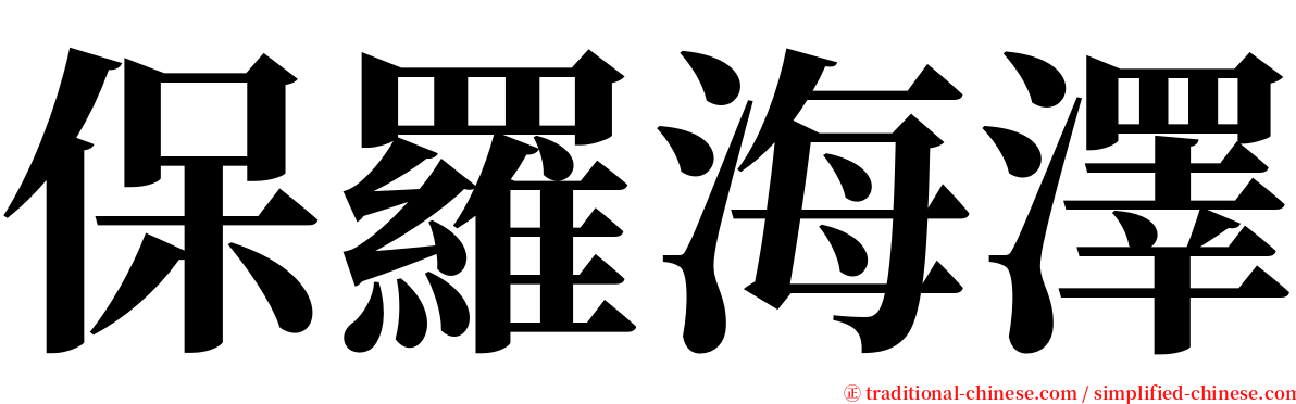 保羅海澤 serif font