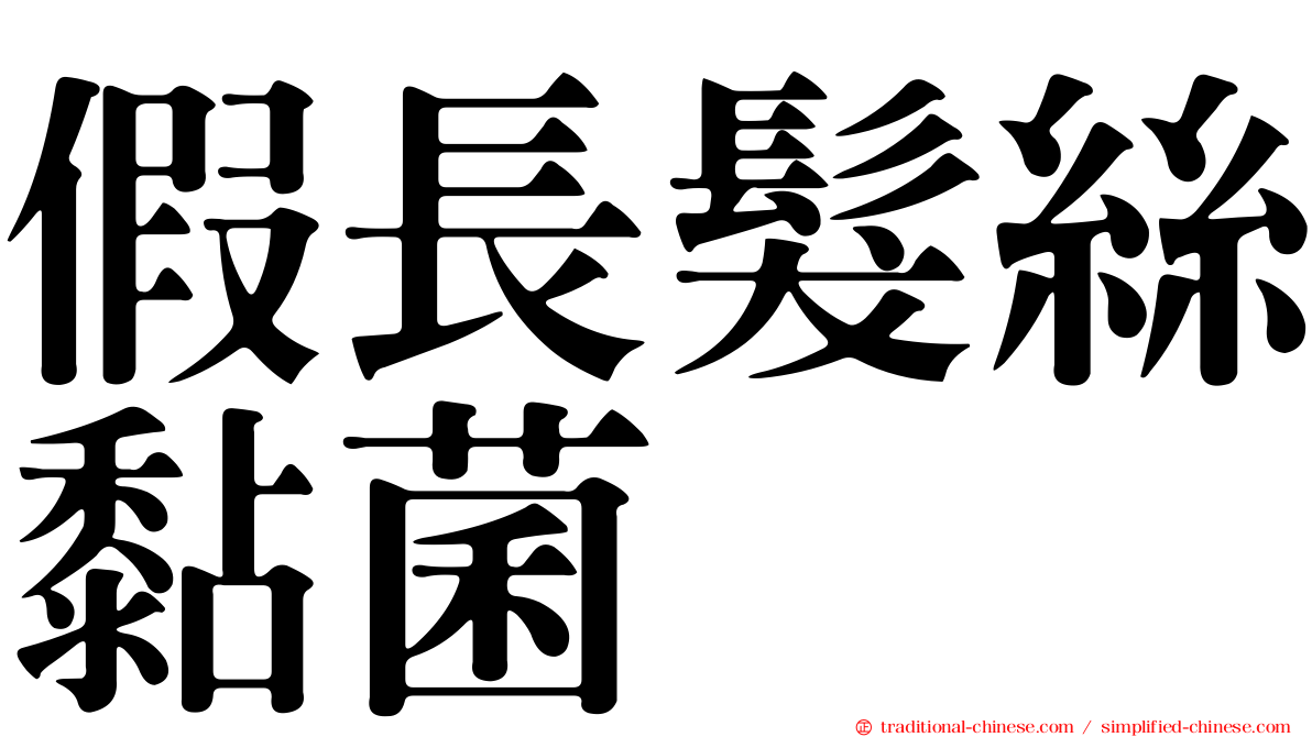 假長髮絲黏菌