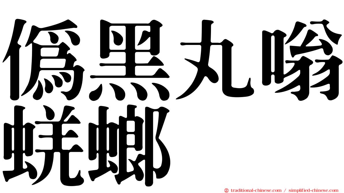 偽黑丸嗡蜣螂