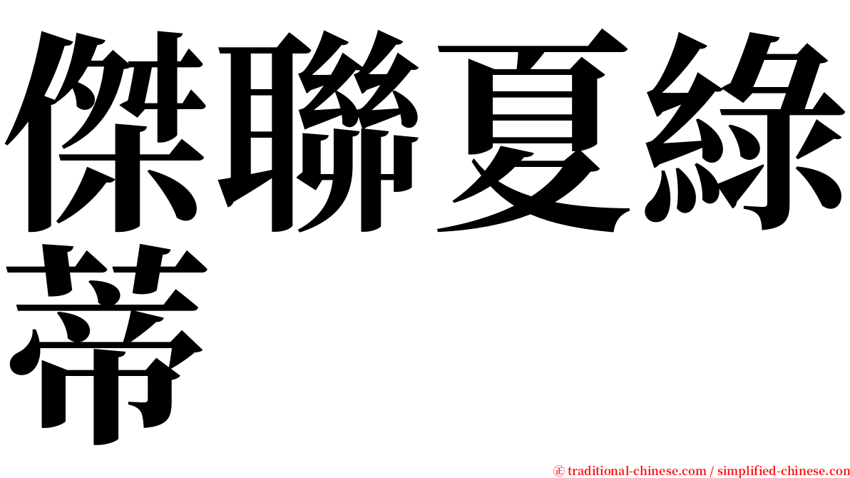 傑聯夏綠蒂 serif font