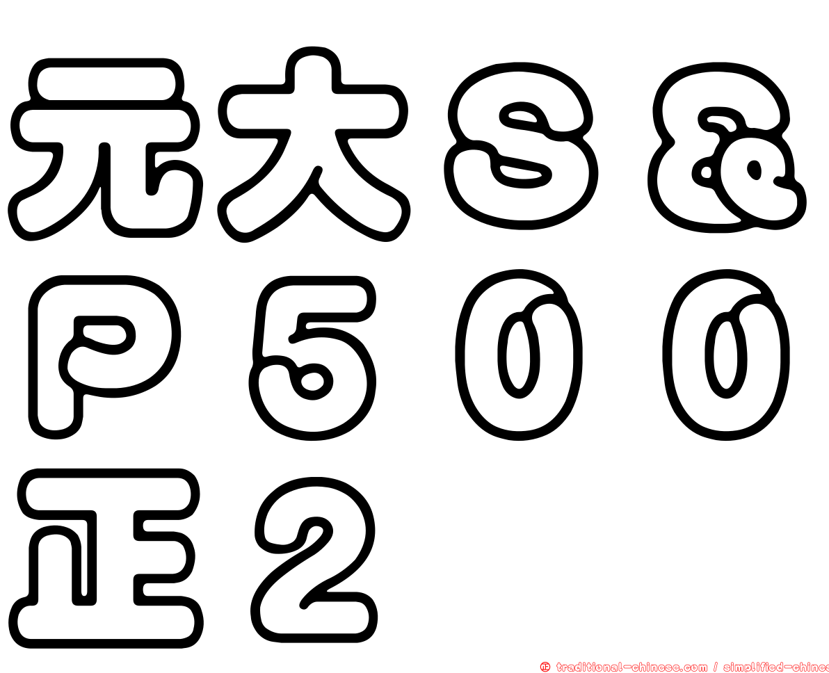 元大Ｓ＆Ｐ５００正２