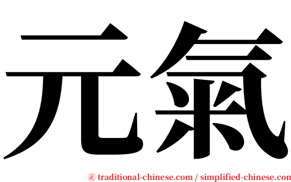 元氣 serif font