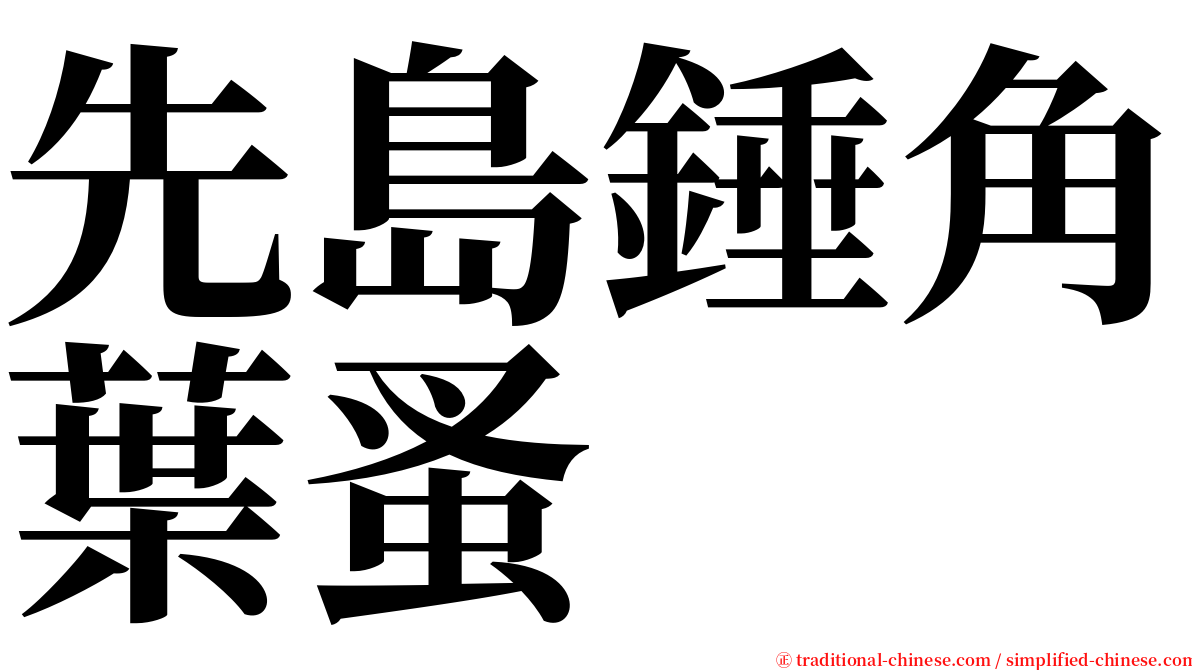 先島錘角葉蚤 serif font