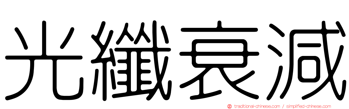 光纖衰減