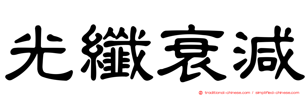 光纖衰減