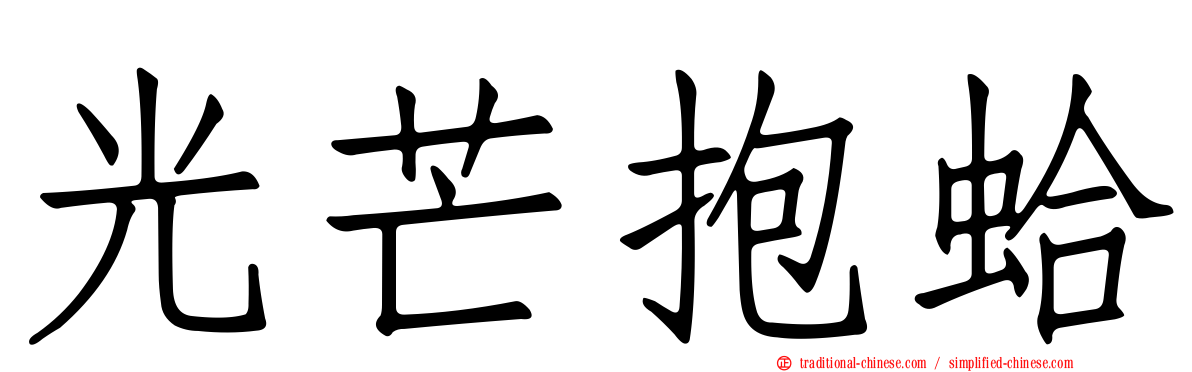 光芒抱蛤