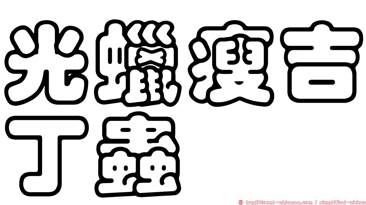 光蠟瘦吉丁蟲