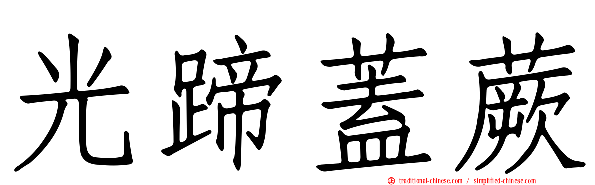 光蹄蓋蕨