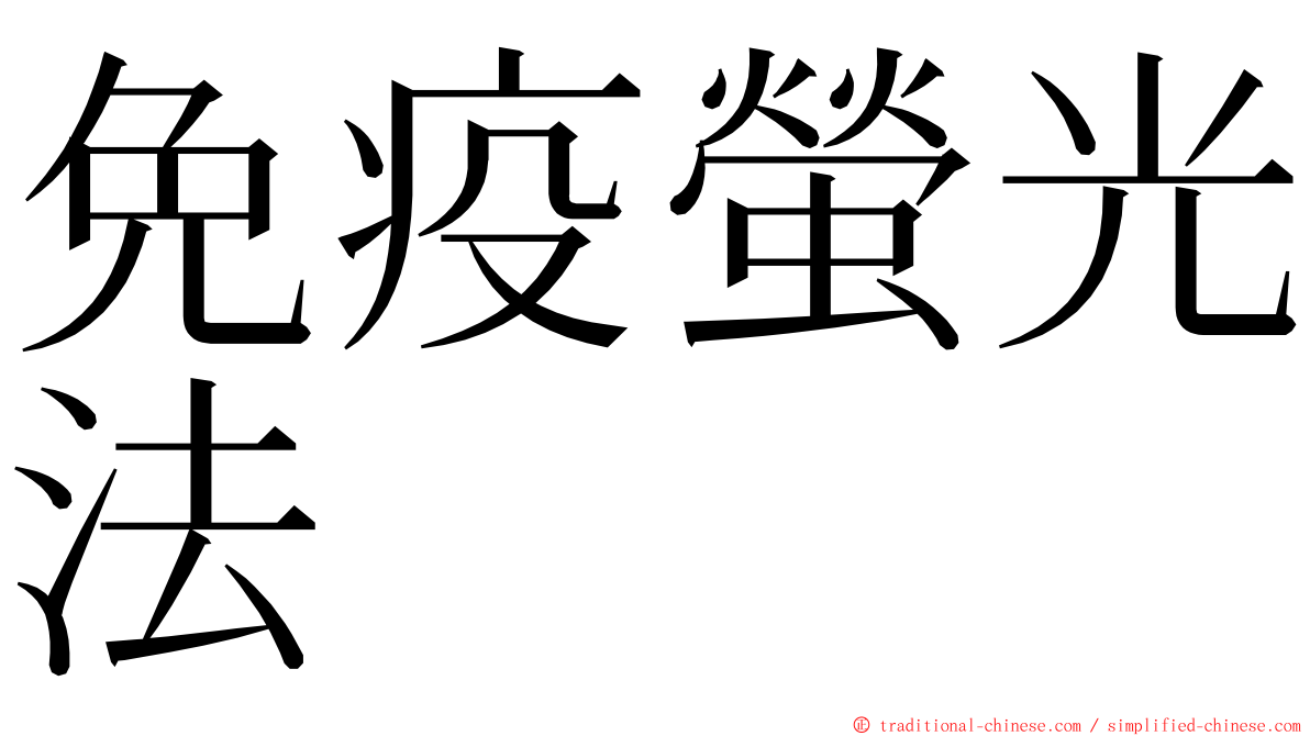 免疫螢光法 ming font