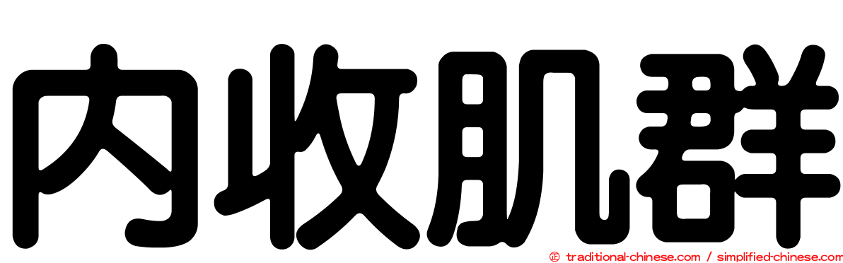 內收肌群