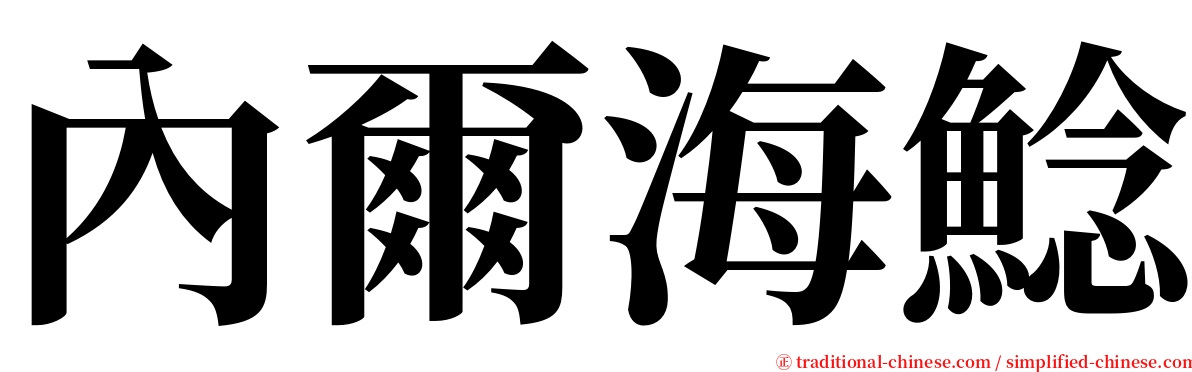 內爾海鯰 serif font